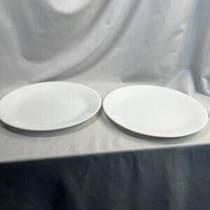 2 Corelle Winter Frost White 8 1/2 Inch Luncheon Salad Plates 🇺🇸
